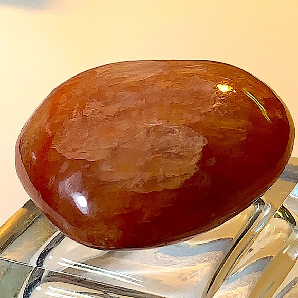 CARNELIAN HEART PUFFED POLISHED HEALING STONE NEW - Picture 6 of 6